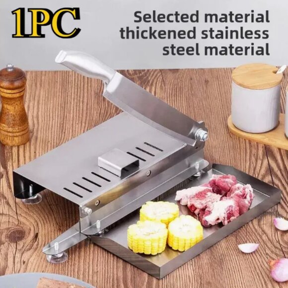 Stainless Steel Heavy-Duty Bone Cutter - Multifunctional, Sharp Kitchen Knife - Picture 7 of 8
